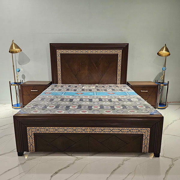 Chelsea King Size Bed Set (Brown)